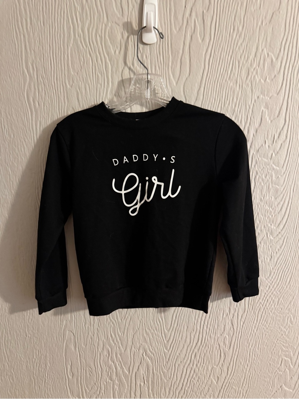 Daddy's Girl Black Kids Sweatshirt